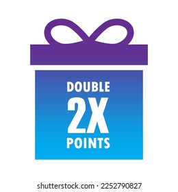 dos puntos de la caja azul. Tarjeta para diseño de marketing. Ilustración vectorial.