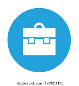 Blue box icon conceptual design illustration vector