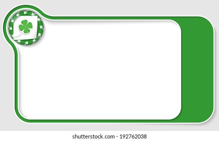 blue  box for text with arrows and cloverleaf