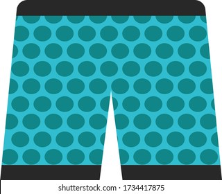Blue Boxer Unterwäsche, Illustration, Vektor auf weißem Hintergrund