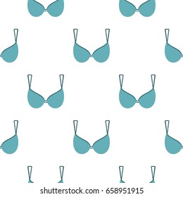 Blue bra pattern seamless for any design vector illustration