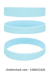 Blue bracelet. vector illustration