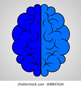 blue brain icon