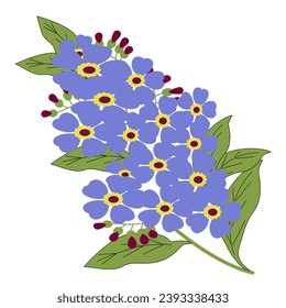 Blue branch colors composi flowers green illustration incomes leaves mosaic petalas postal red vector flowers advertising anniversary art beautiful beauty bloom blooming 