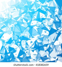 Blue Break Mosaic Background, Creative Design Templates