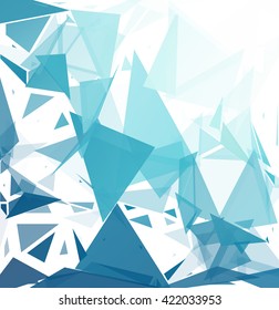 Blue Break Mosaic Background, Creative Design Templates