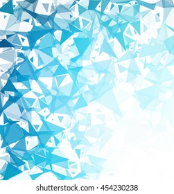 Blue Break Mosaic Background, Creative Design Templates