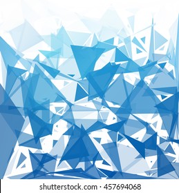 Blue Break Mosaic Background, Creative Design Templates