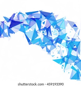 Blue Break Mosaic Background, Creative Design Templates