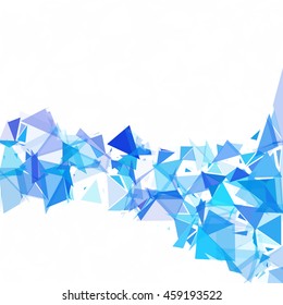 Blue Break Mosaic Background, Creative Design Templates