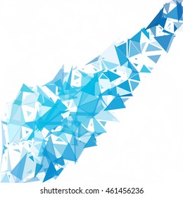 Blue Break Mosaic Background, Creative Design Templates