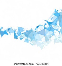 Blue Break Mosaic Background, Creative Design Templates