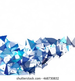 Blue Break Mosaic Background, Creative Design Templates