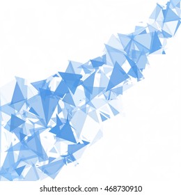 Blue Break Mosaic Background, Creative Design Templates