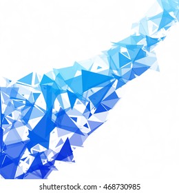 Blue Break Mosaic Background, Creative Design Templates