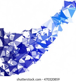 Blue Break Mosaic Background, Creative Design Templates