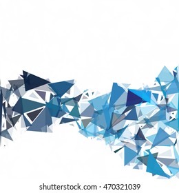 Blue Break Mosaic Background, Creative Design Templates