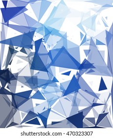 Blue Break Mosaic Background, Creative Design Templates