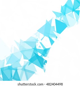 Blue Break Mosaic Background, Creative Design Templates