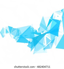 Blue Break Mosaic Background, Creative Design Templates