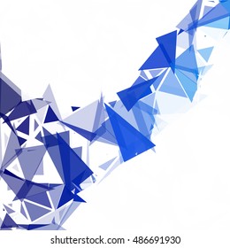 Blue Break Mosaic Background, Creative Design Templates