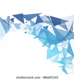 Blue Break Mosaic Background, Creative Design Templates