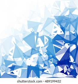 Blue Break Mosaic Background, Creative Design Templates