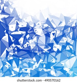 Blue Break Mosaic Background, Creative Design Templates