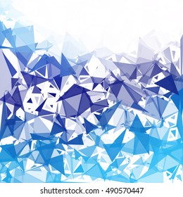 Blue Break Mosaic Background, Creative Design Templates