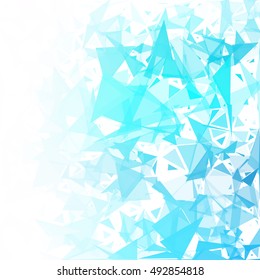 Blue Break Mosaic Background, Creative Design Templates