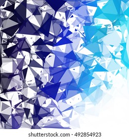 Blue Break Mosaic Background, Creative Design Templates
