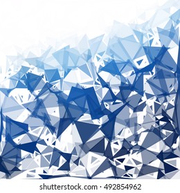 Blue Break Mosaic Background, Creative Design Templates