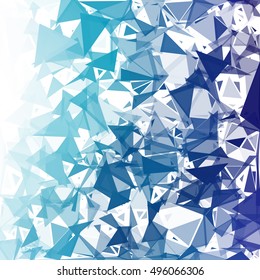 Blue Break Mosaic Background, Creative Design Templates