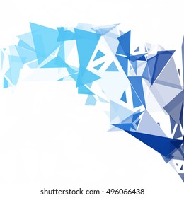 Blue Break Mosaic Background, Creative Design Templates