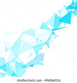 Blue Break Mosaic Background, Creative Design Templates