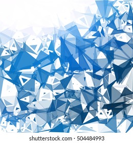 Blue Break Mosaic Background, Creative Design Templates