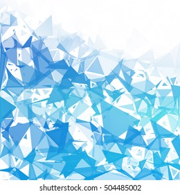 Blue Break Mosaic Background, Creative Design Templates