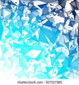 Blue Break Mosaic Background, Creative Design Templates