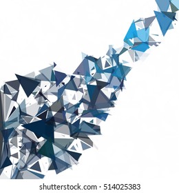 Blue Break Mosaic Background, Creative Design Templates
