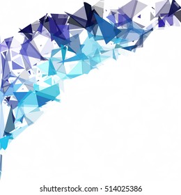 Blue Break Mosaic Background, Creative Design Templates