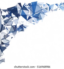 Blue Break Mosaic Background, Creative Design Templates