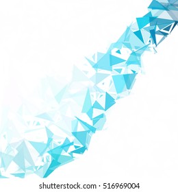 Blue Break Mosaic Background, Creative Design Templates