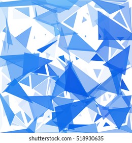 Blue Break Mosaic Background, Creative Design Templates