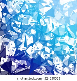 Blue Break Mosaic Background, Creative Design Templates