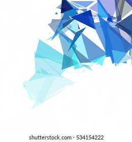 Blue Break Mosaic Background, Creative Design Templates