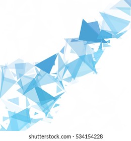 Blue Break Mosaic Background, Creative Design Templates