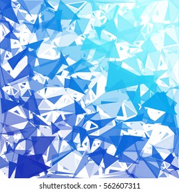 Blue Break Mosaic Background, Creative Design Templates