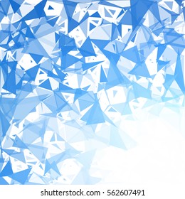 Blue Break Mosaic Background, Creative Design Templates