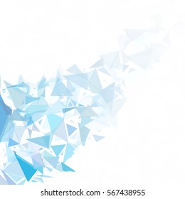 Blue Break Mosaic Background, Creative Design Templates