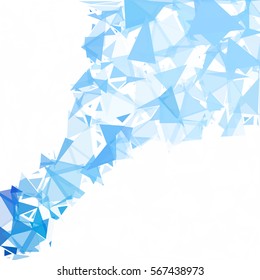 Blue Break Mosaic Background, Creative Design Templates